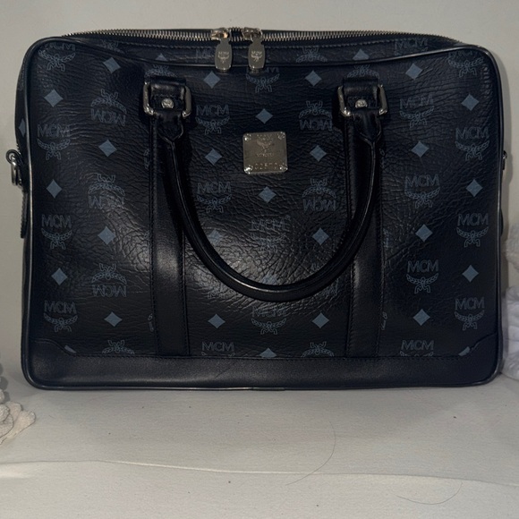 MCM Handbags - MCM Visetos Black Messenger Bag